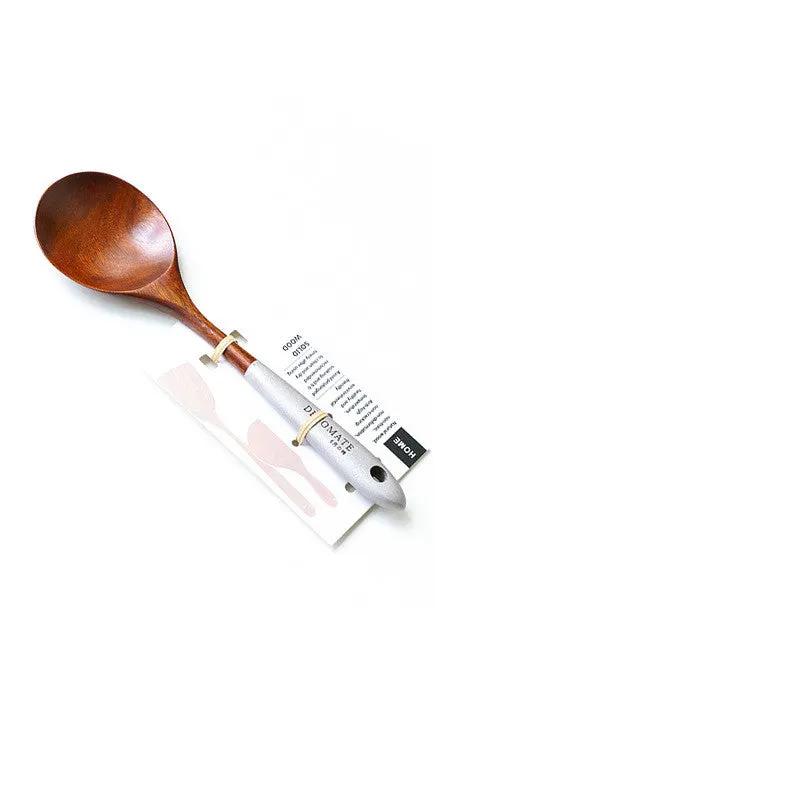 Colorful Teak Lacquer Kitchen Utensils Set by Cashymart