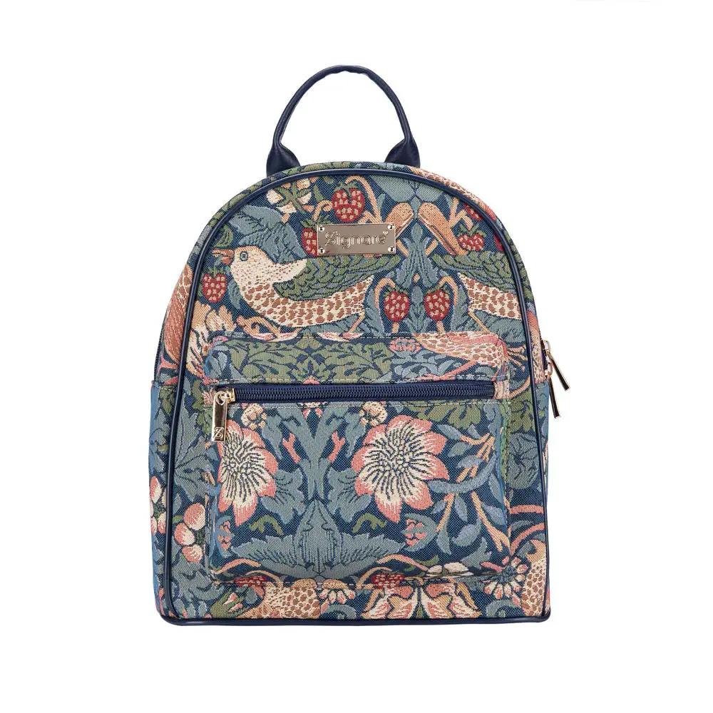 William Morris Strawberry Thief Blue - Daypack by Signare Tapestry
