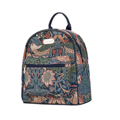 William Morris Strawberry Thief Blue - Daypack by Signare Tapestry
