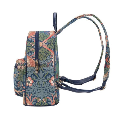 William Morris Strawberry Thief Blue - Daypack by Signare Tapestry