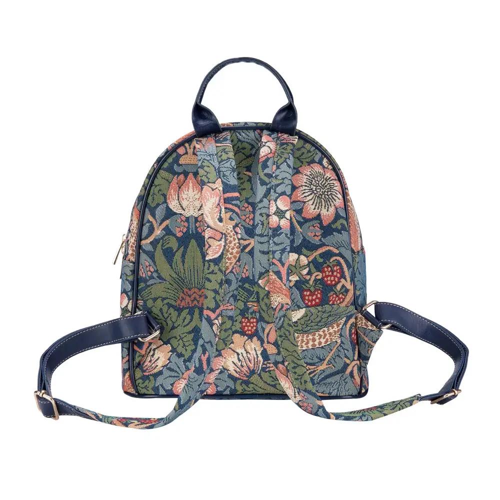 William Morris Strawberry Thief Blue - Daypack by Signare Tapestry
