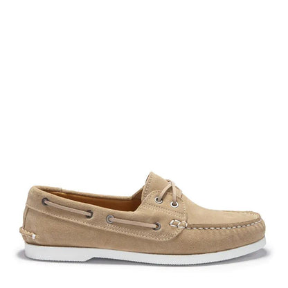 Deck Shoes, taupe suede by Hugs & Co.