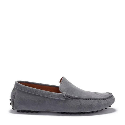 Driving Loafers, slate grey suede by Hugs & Co.