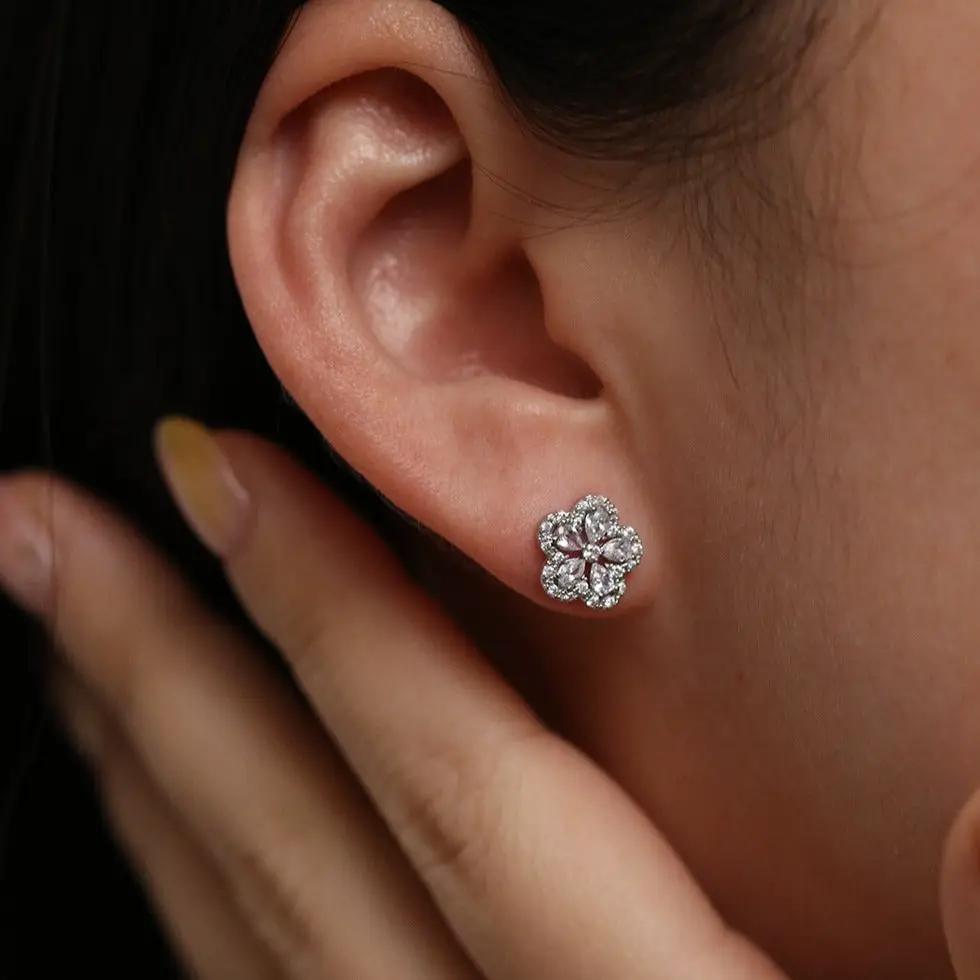 Blossom flower earrings by Nabi London