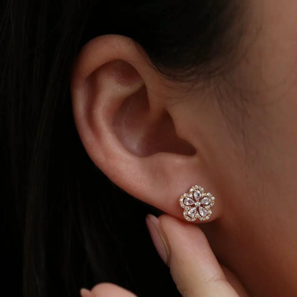 Blossom flower earrings by Nabi London
