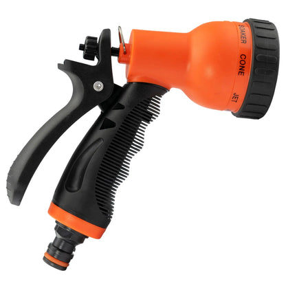 Black & Orange 8-Pattern Multi Water Sprayer, ECO-4480 by Costwise