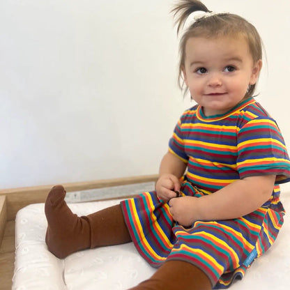 Hazel Rainbow Super Soft Cotton Baby Child Dress by Stylish Mum