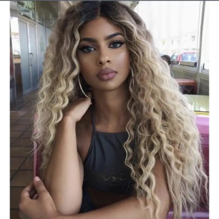 Elegant Long Curly Wig by Cashymart