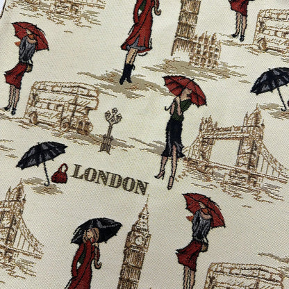 Miss London - Flat Bag by Signare Tapestry