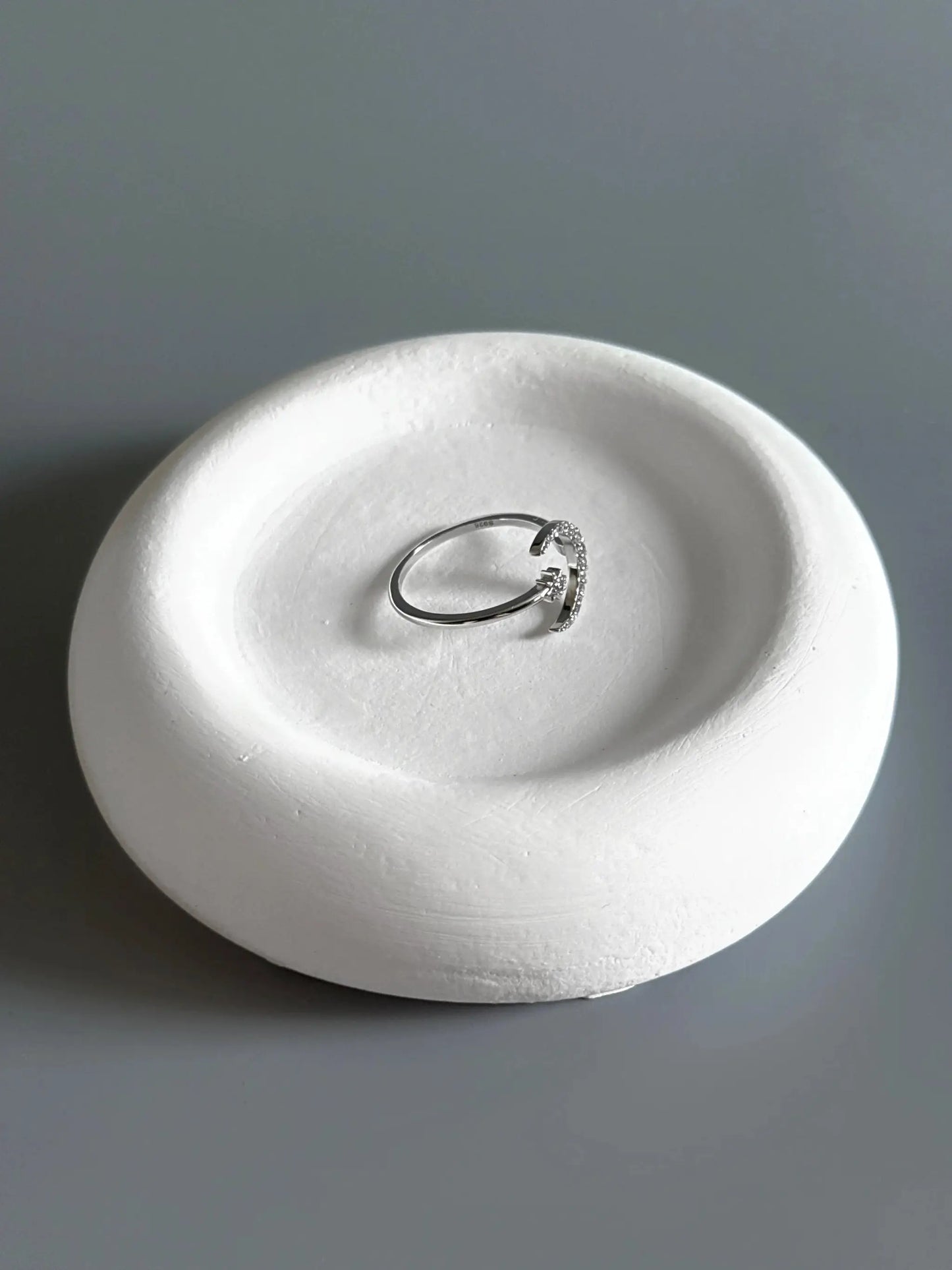 925 Sterling Silver Moon & Star Adjustable Ring – Sparkle Like the Night Sky by LAURRÈ Jewellery
