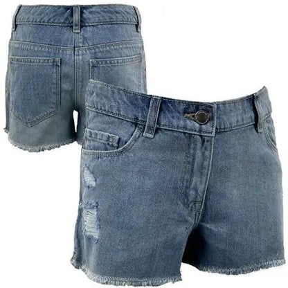 Girls Distressed Ripped Denim Shorts by Ek Wholesale