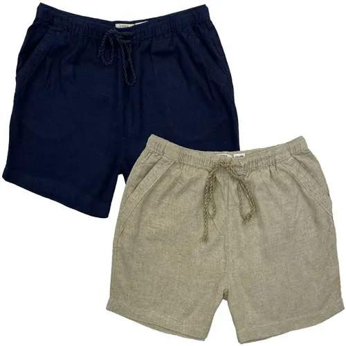 Womens Casual Summer Linen Shorts - 2578 by Ek Wholesale