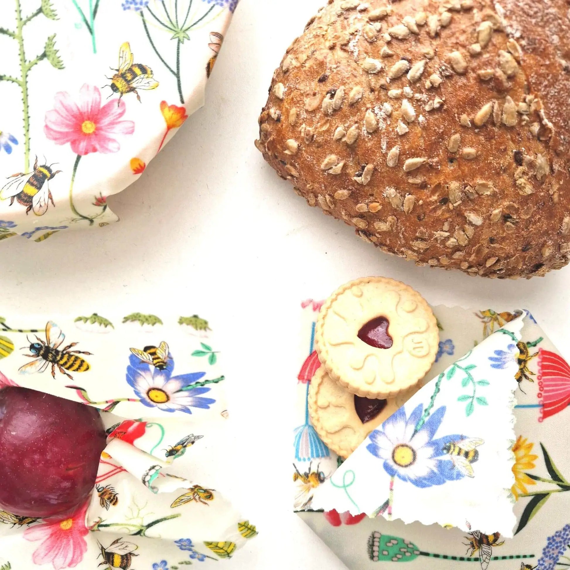*Set of 3 Handmade Beeswax Wraps | Garden by Honey Bee Good