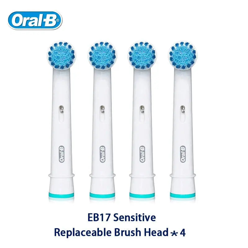 Original Oral B Replacement Brush Heads for Oral-B Rotating Electric Toothbrush Genuine Teeth Whitening Soft Bristle Refills by All Mart Bristol Ltd