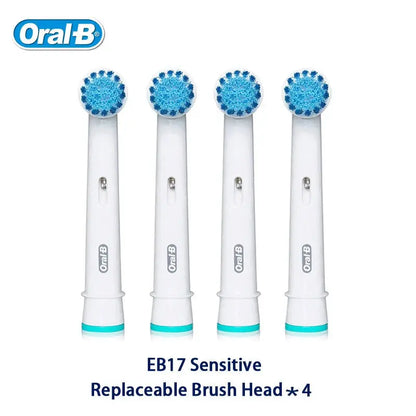Original Oral B Replacement Brush Heads for Oral-B Rotating Electric Toothbrush Genuine Teeth Whitening Soft Bristle Refills by All Mart Bristol Ltd