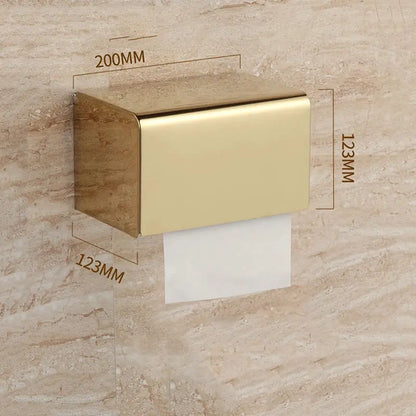 Golden Stainless Steel Rope Toilet Paper Holder Hotel Bathroom Tissue Accessories Rose Gold Rack Holder Decoration Supplies by All Mart Bristol Ltd