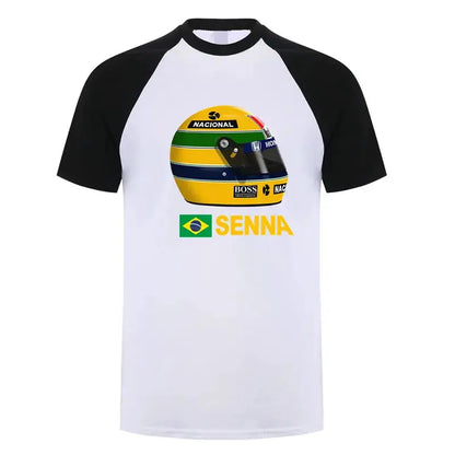 New Hero Ayrton Senna T Shirt Men Short Sleeve Cotton T-shirts Funny Cool Man Tshirt by All Mart Bristol Ltd