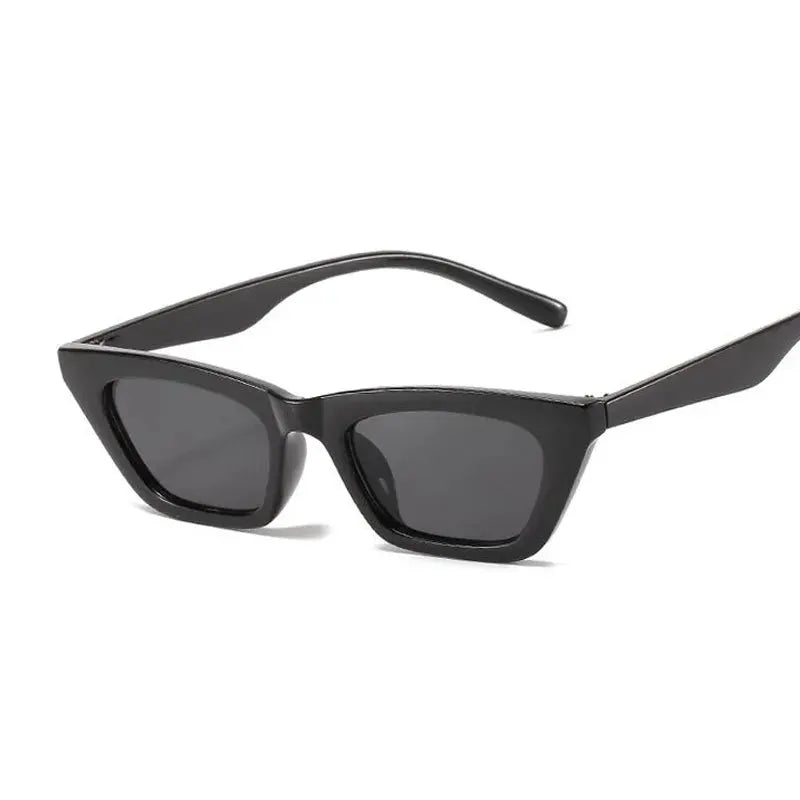 Vintage Cat Eye Sunglasses Woman Retro Shades Black Sun Glasses Female Fashion Small Frame Mirror Square Oculos De Sol by All Mart Bristol Ltd