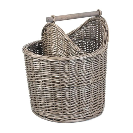 Antique Wash Wicker Bathroom Storage Basket by Red Hamper