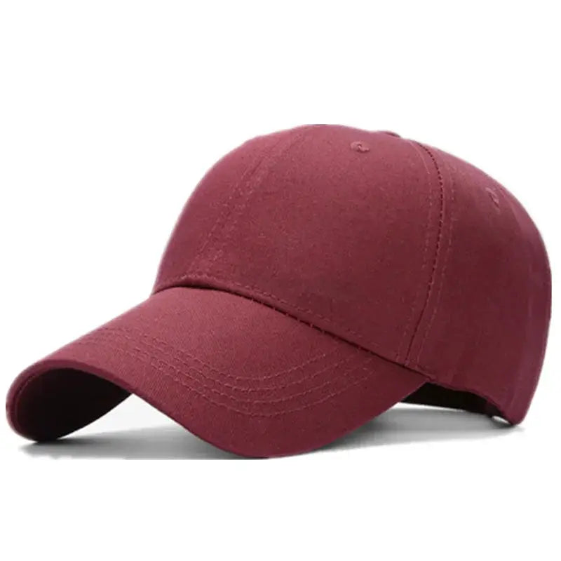 Unisex 100% Cotton Cap High Quality Solid Simple Color Hard Top Baseball Cap Men Women Adjustable Casual Outdoor Sports Hat Cap by All Mart Bristol Ltd