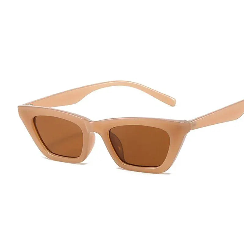 Vintage Cat Eye Sunglasses Woman Retro Shades Black Sun Glasses Female Fashion Small Frame Mirror Square Oculos De Sol by All Mart Bristol Ltd