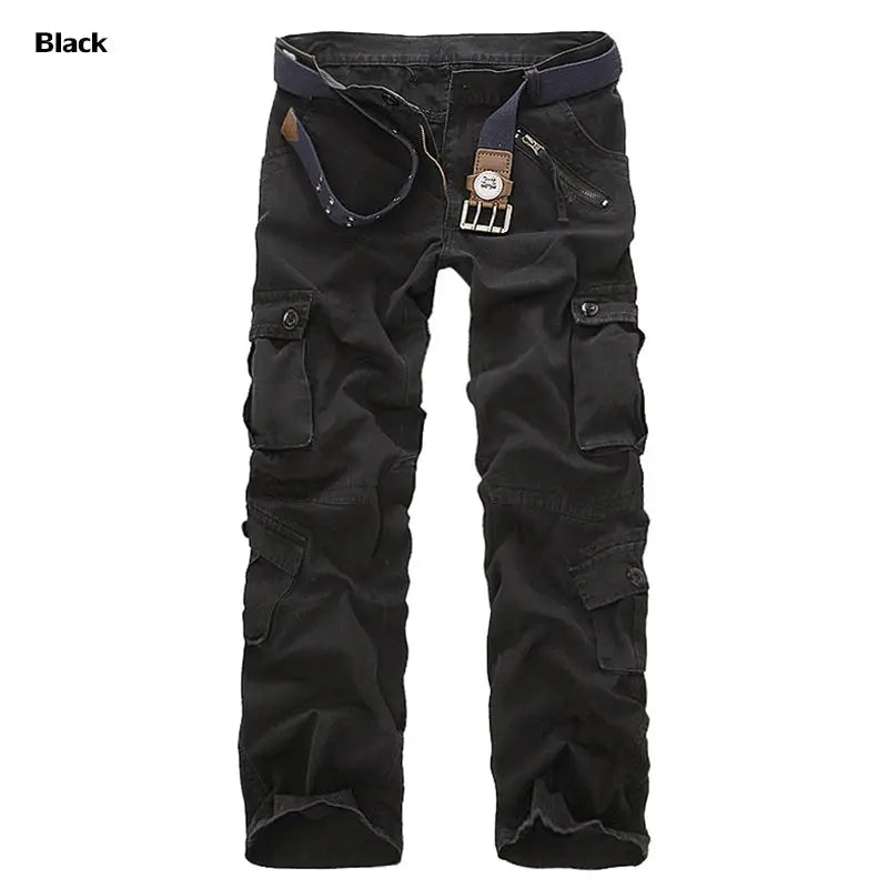 2025 High Quality Men's Cargo Pants Casual Loose Multi Pocket Cotton Pants Long Trousers for Men Camo Joggers Plus Size 28-40 by All Mart Bristol Ltd