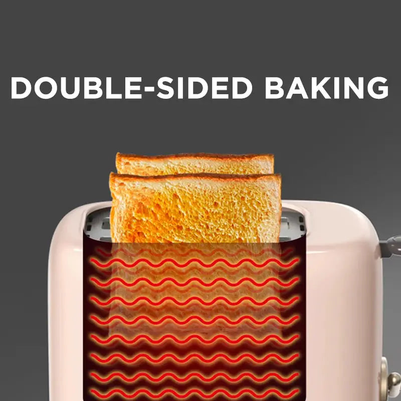 Electric 2-Slice Bread Toaster with Adjustable Browning Control by All Mart Bristol Ltd