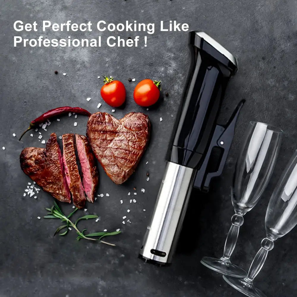 BioloMix 2.55 Generation IPX7 Waterproof Vacuum Sous Vide Cooker Immersion Circulator Accurate Cooking With LED Digital Display by All Mart Bristol Ltd