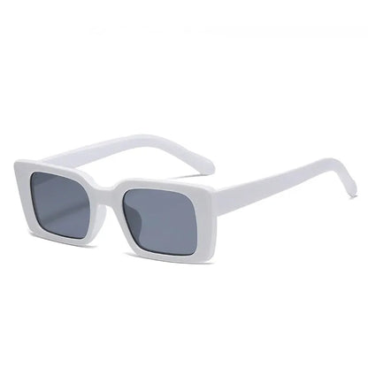 SO&EI Ins Popular Fashion Small Rectangle Sunglasses Women Retro Leopard Shades UV400 Men Trending Square Sun Glasses by All Mart Bristol Ltd