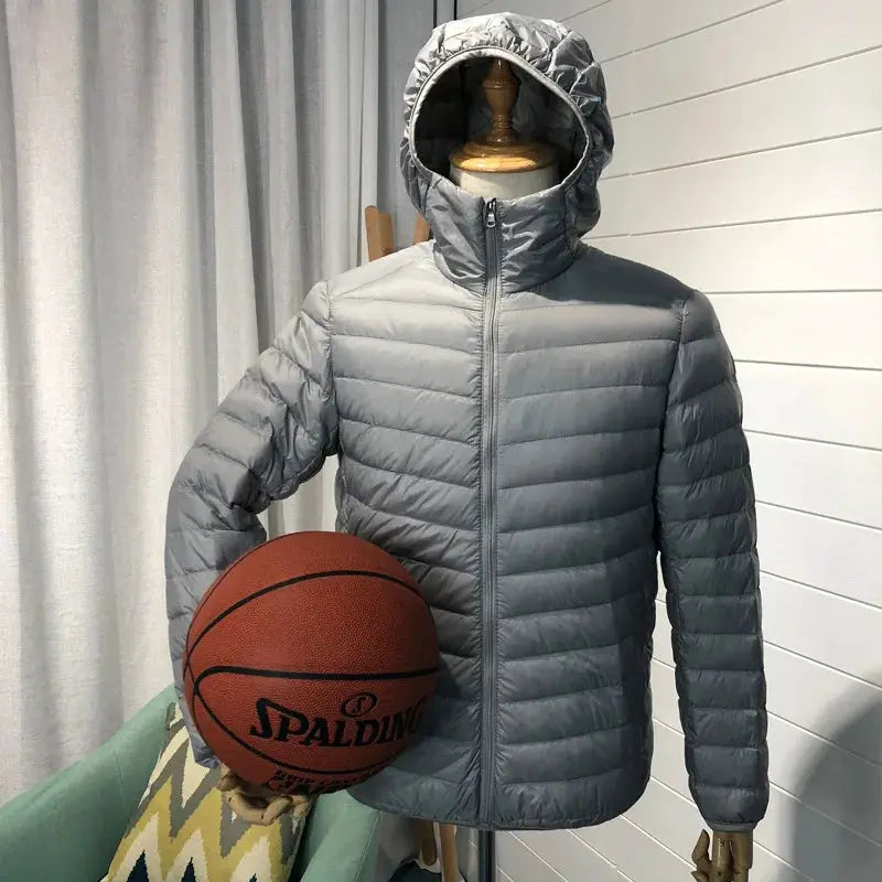 Man 90% Duck Down Hooded Jacket Winter Autumn Coat Men Ultra Light Jackets Warm Outwear Parkas Outdoors Campaign Clothes by All Mart Bristol Ltd
