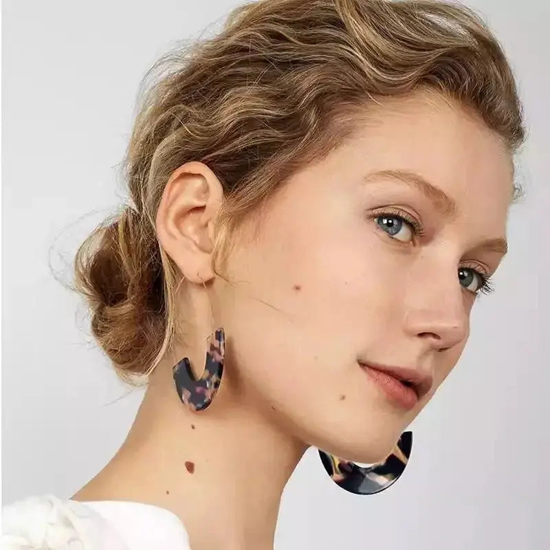 Hawaiian Acrylic Australia Designer Earrings Earring Accessories African Polynesian Jewelry Earring Women's Earrings for Women by All Mart Bristol Ltd
