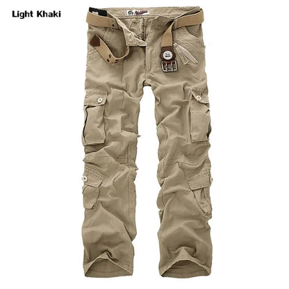2025 High Quality Men's Cargo Pants Casual Loose Multi Pocket Cotton Pants Long Trousers for Men Camo Joggers Plus Size 28-40 by All Mart Bristol Ltd