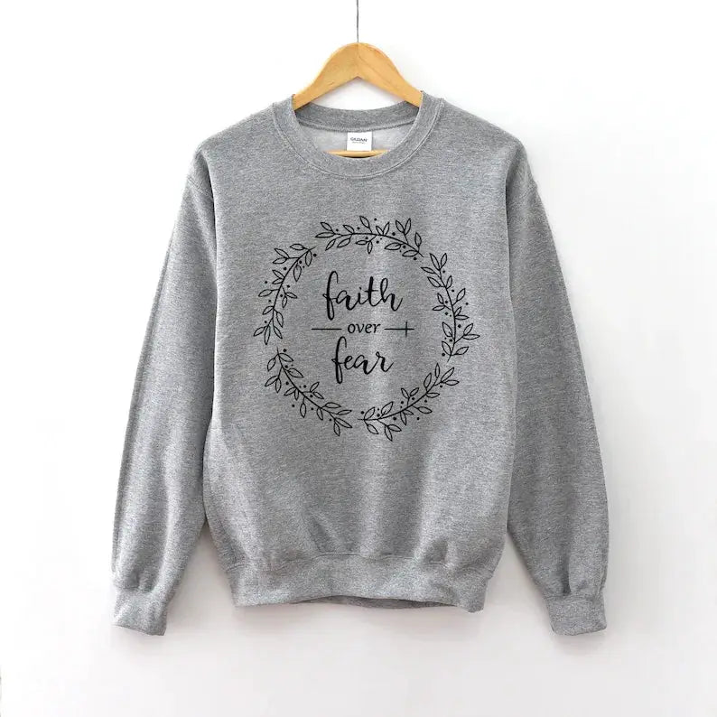 Faith Sweatshirt Shirt Christian Religious Women , Shirt Religious Apparel Shirt 100%Cotton O Neck Female Clothing Drop shipping by All Mart Bristol Ltd
