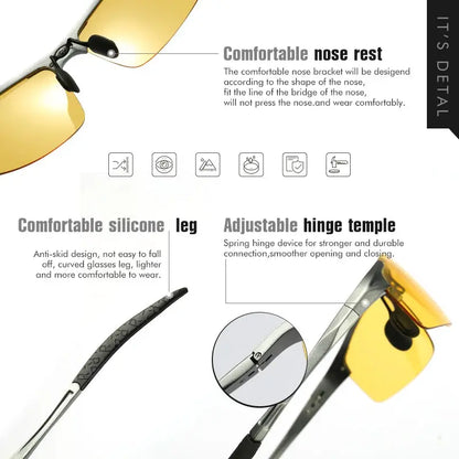 Top Anti-glare Day Night Vision Glasses For Driving Men Polarized Sunglasses Photochromic Driver Goggles Glasses zonnebril heren by All Mart Bristol Ltd