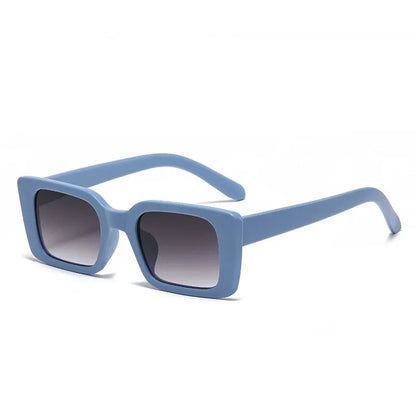 SO&EI Ins Popular Fashion Small Rectangle Sunglasses Women Retro Leopard Shades UV400 Men Trending Square Sun Glasses by All Mart Bristol Ltd
