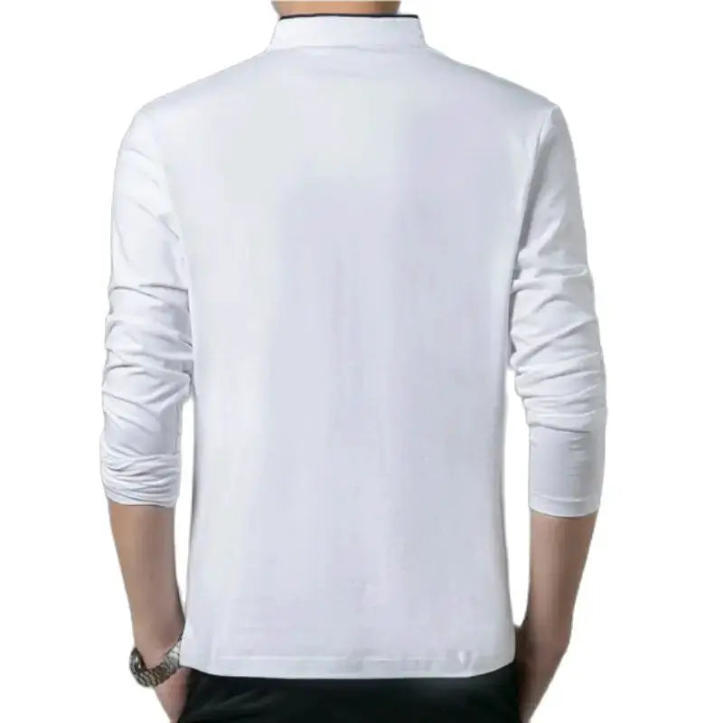 Hot Sale 2026 Spring Mens Tshirt Long Sleeve Stand Basic Solid Blouse Tee Shirt Top Casual Cotton T-shirt Men Undershirt by All Mart Bristol Ltd