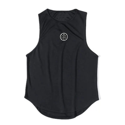 Bodybuilding Vest Men Sports Tank Top Men Gym Clothing Fitness Workout Sleeveless Shirt Mesh O Neck Running Stringer Singlets by All Mart Bristol Ltd