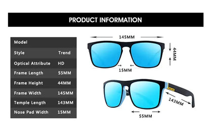 New Fashion Guy's Sun Glasses Polarized Sunglasses Men Classic Design Mirror Square Ladies Sun Glasses Women by All Mart Bristol Ltd