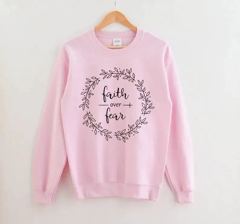 Faith Sweatshirt Shirt Christian Religious Women , Shirt Religious Apparel Shirt 100%Cotton O Neck Female Clothing Drop shipping by All Mart Bristol Ltd
