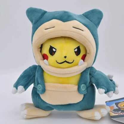 Cos Eevee Pikachu Cosplay Plush Toy Charizard Peluche Snorlax Garchomp Tyranitar Hydreigon Stuffed Animal Doll Plushies Toy Gift by All Mart Bristol Ltd
