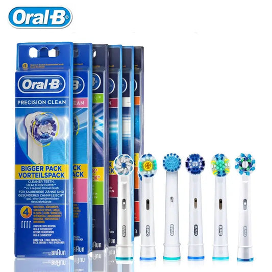 Original Oral B Replacement Brush Heads for Oral-B Rotating Electric Toothbrush Genuine Teeth Whitening Soft Bristle Refills by All Mart Bristol Ltd