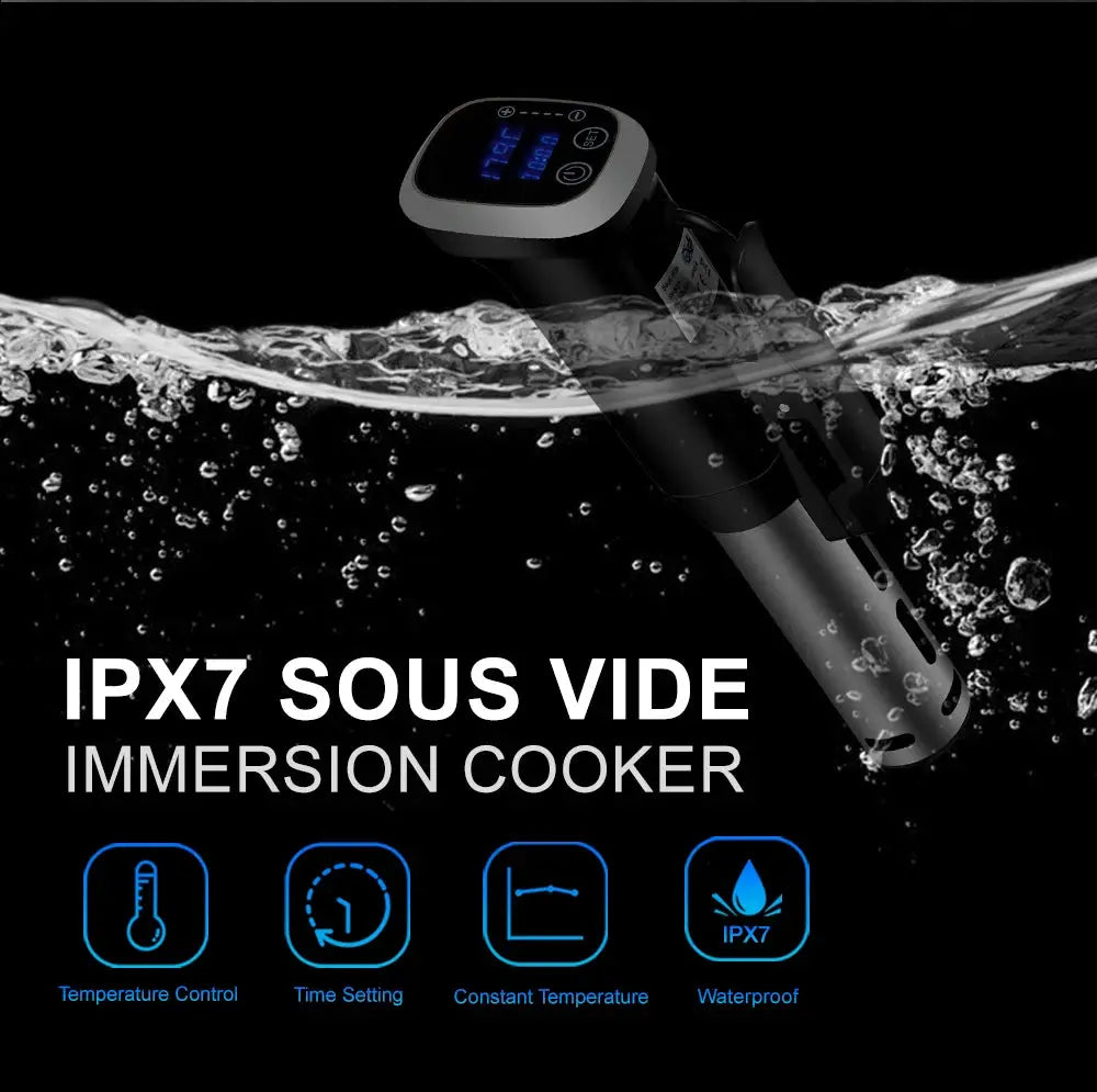 BioloMix 2.55 Generation IPX7 Waterproof Vacuum Sous Vide Cooker Immersion Circulator Accurate Cooking With LED Digital Display by All Mart Bristol Ltd