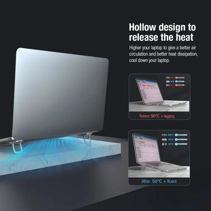 NILLKIN 1 Pair Universal Laptop Stand Portable Notebook Stand Adjustable Tablet stand Multi-Angle Laptop Holder Heat Release by All Mart Bristol Ltd