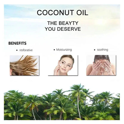 100ml Natural Organic Coconut Oil Body Face Oil Massage Relaxation Skin Coconut Essential Oil by All Mart Bristol Ltd