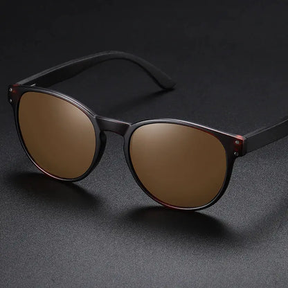 GM Polarized Sunglasses Men Women S5091 Brand Wooden Sunglasses Women Round frame Classic Sunglasses Oculos De Sol UV400 by All Mart Bristol Ltd