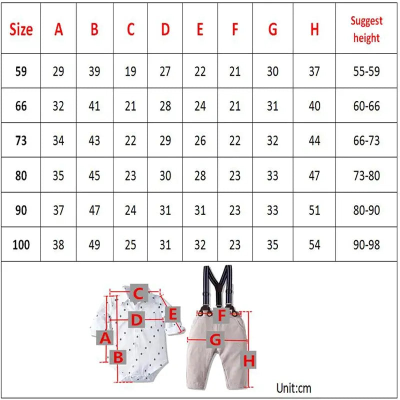 Baby Boy Birthday Gentleman Romper Clothes Set with Hat Cotton Spring Fall Toddler Kid Printed Bodysuit Dress Infant Outfit Suit by All Mart Bristol Ltd