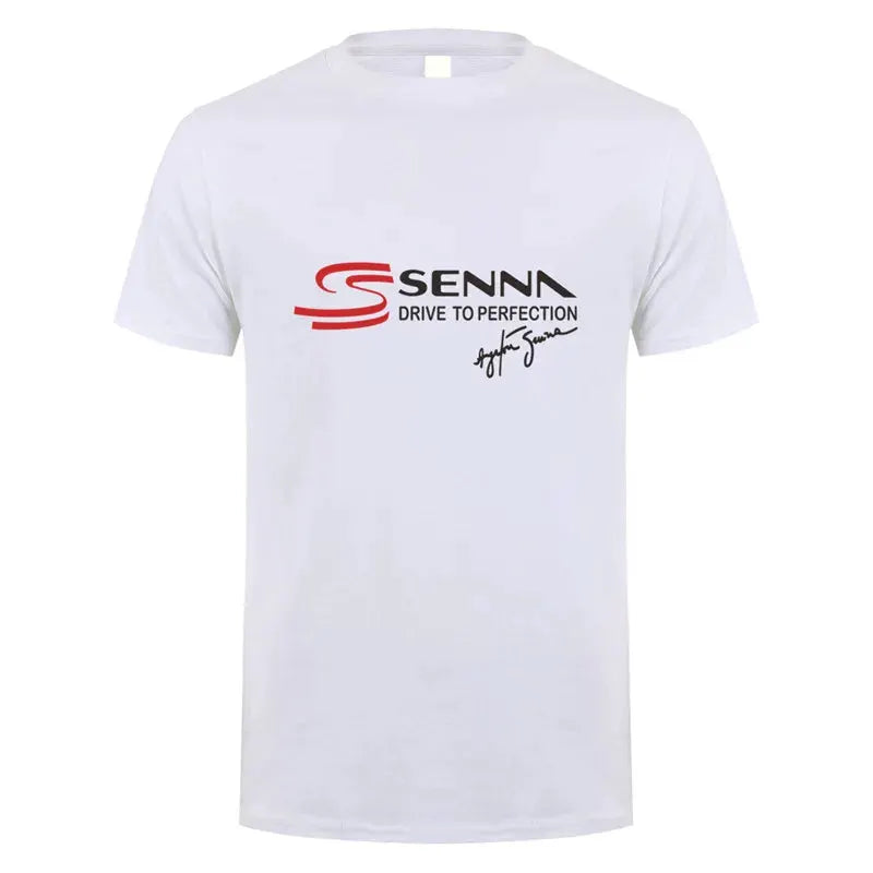 New Hero Ayrton Senna T Shirt Men Short Sleeve Cotton T-shirts Funny Cool Man Tshirt