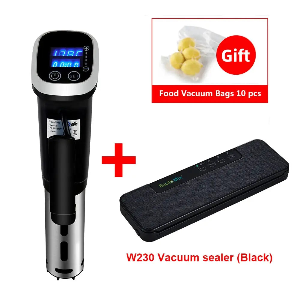 BioloMix 2.55 Generation IPX7 Waterproof Vacuum Sous Vide Cooker Immersion Circulator Accurate Cooking With LED Digital Display by All Mart Bristol Ltd