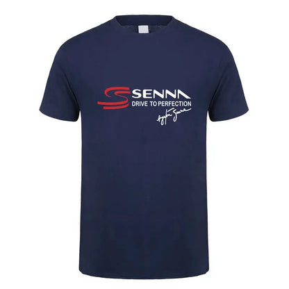 New Hero Ayrton Senna T Shirt Men Short Sleeve Cotton T-shirts Funny Cool Man Tshirt