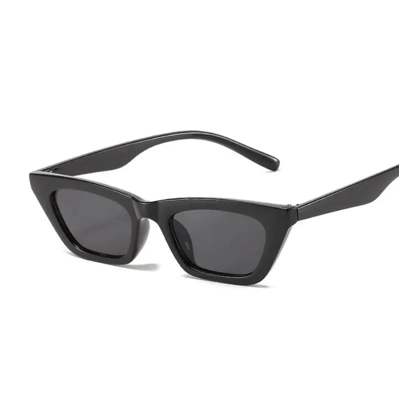 Vintage Cat Eye Sunglasses Woman Retro Shades Black Sun Glasses Female Fashion Small Frame Mirror Square Oculos De Sol by All Mart Bristol Ltd